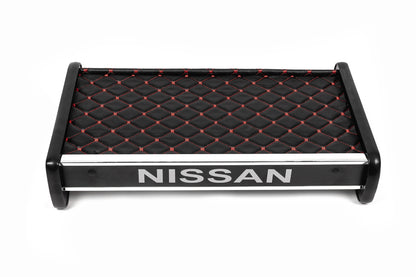 Dashboard Shelf (2001-2010, Black with Red Stitching) for Nissan Primastar 2002-2014 - image 2