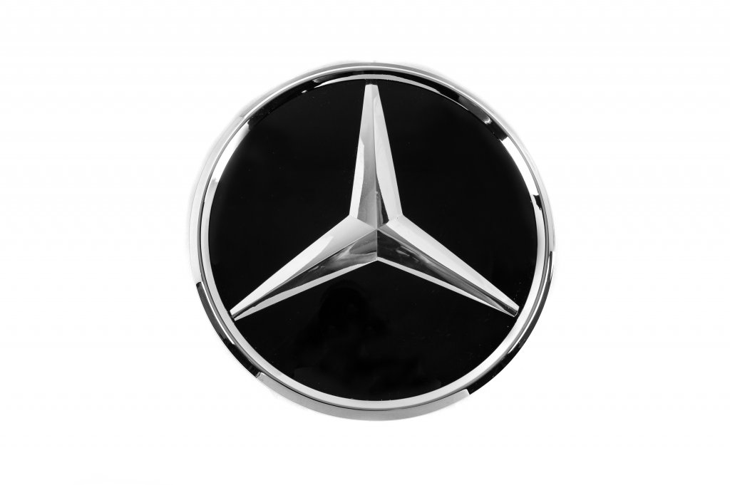 Front emblem under glass, chrome trim a0008880111 (For GLE) for Mercedes GLE/ML сlass W166 2011-2018 - image 1