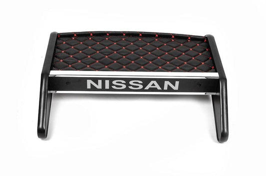 Panel shelf (2010-2014, Black with red thread) for Nissan Primastar 2002-2014 - Reelken Auto