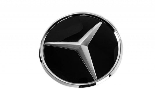 Front emblem under glass, chrome edging a0008880111 for Mercedes GLC coupe C253 - Reelken Auto