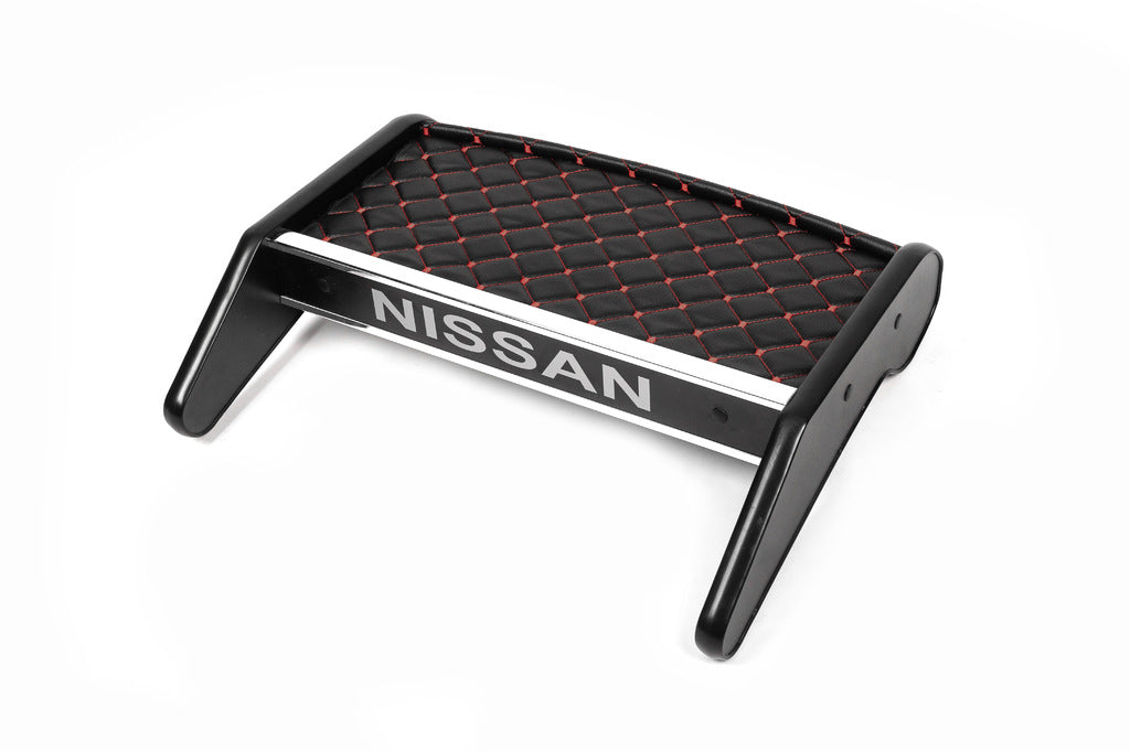 Dashboard Shelf (2010-2014, Black with Red Stitching) for Nissan Primastar 2002-2014 - image 1
