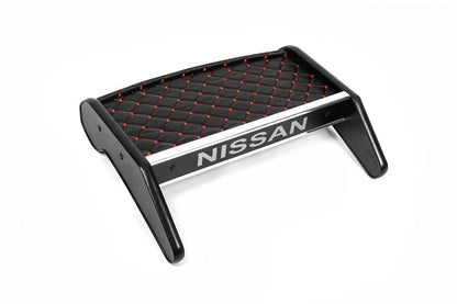 Panel shelf (2010-2014, Black with red thread) for Nissan Primastar 2002-2014 - Reelken Auto