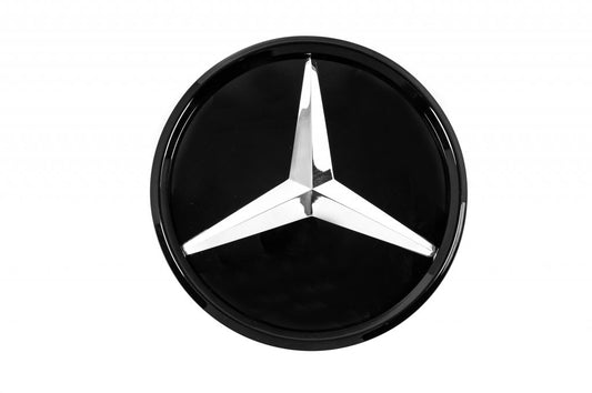 Front emblem under glass, black frame a2058806406 for Mercedes GLK сlass X204 2008-2015 - image 1