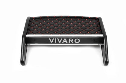 Panel shelf (2010-2014, Black with red thread) for Opel Vivaro 2001-2015 - Reelken Auto