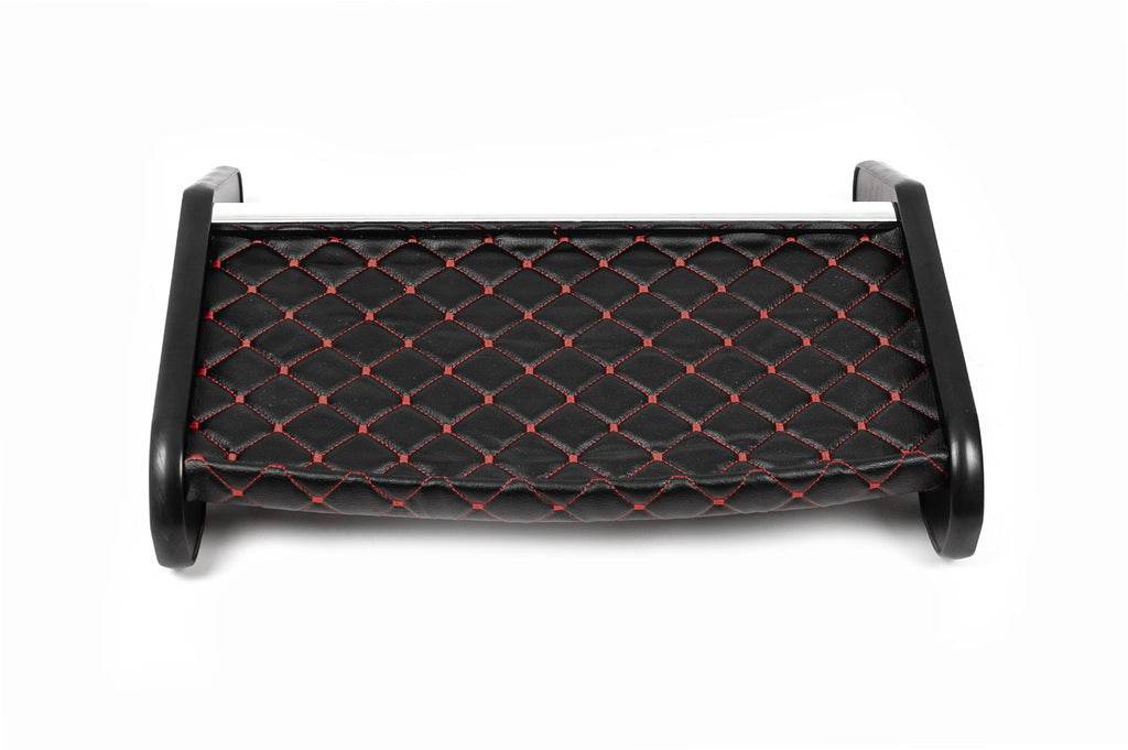 Panel shelf (2010-2014, Black with red thread) for Opel Vivaro 2001-2015 - Reelken Auto