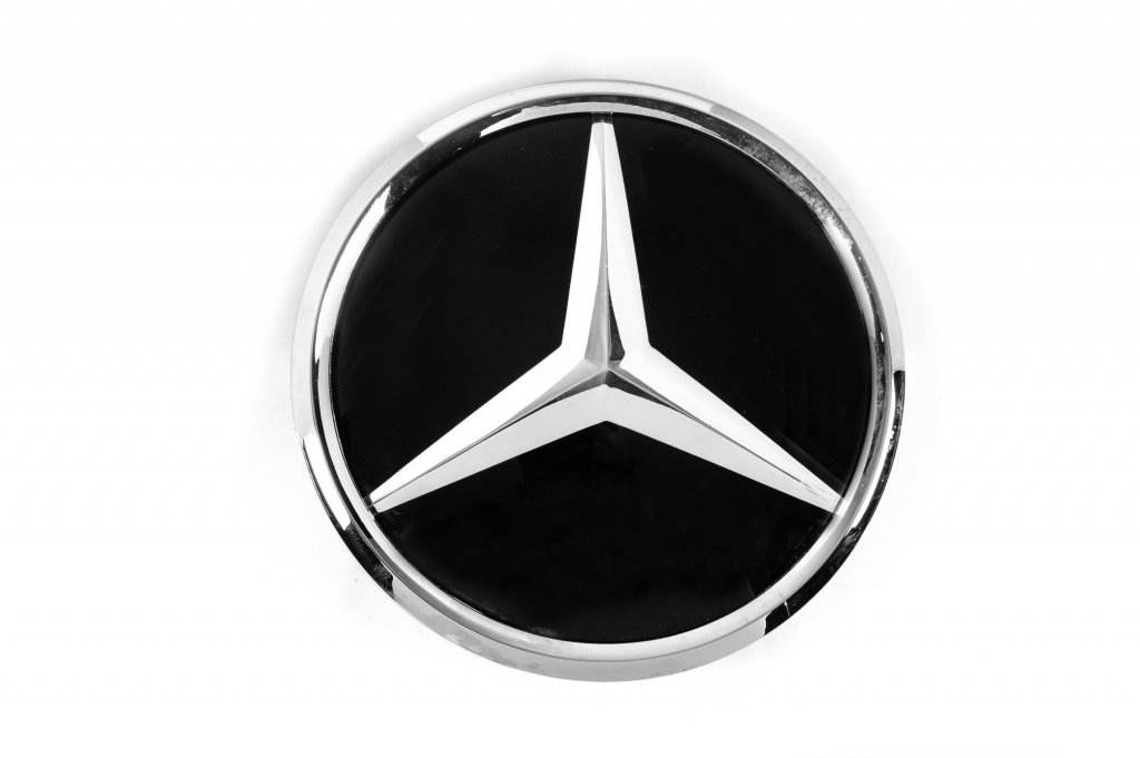 Front emblem under glass, chrome edging a0008881000 for Mercedes E-class W213 2016-2023 - Reelken Auto
