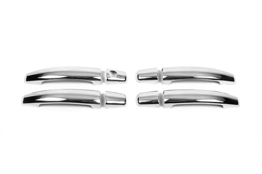 Chrome Door Handle Covers (4 pcs, Stainless Steel) for Opel Corsa E 2015-2019 - image 1