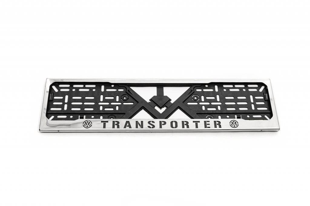 Frame for number chrome Transporter (1 pc, stainless steel) for Volkswagen T4 Transporter - Reelken Auto