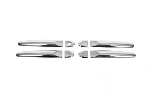 Chrome Door Handle Covers (4 pcs, Stainless Steel) for Nissan Micra K13 2011-2016 - image 2