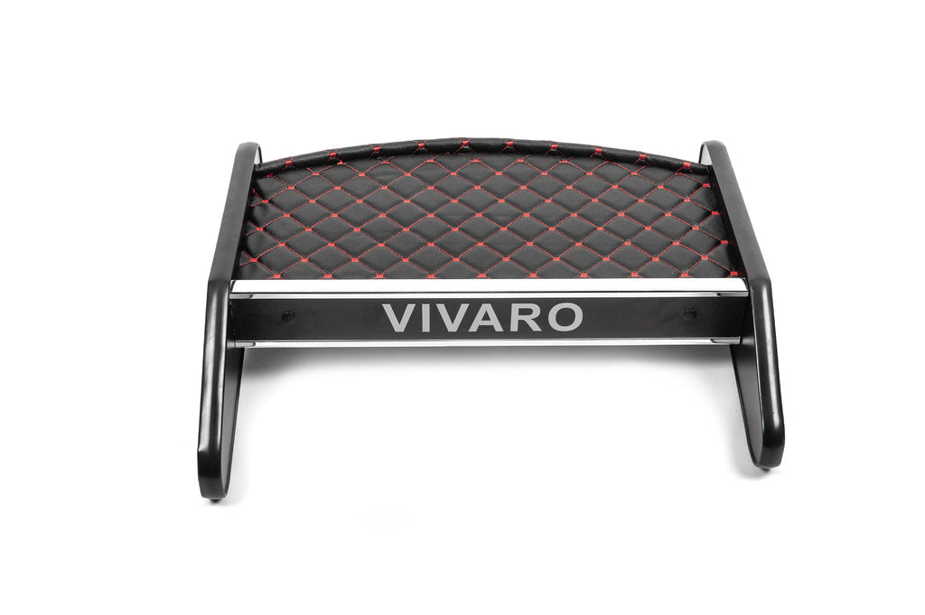 Dashboard Shelf (2001-2010, Black with Red Stitching) for Opel Vivaro 2001-2015 - image 2
