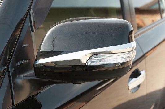 Mirror strips 2012-2021 (2 pcs, chrome) for Toyota Land Cruiser 200 - Reelken Auto