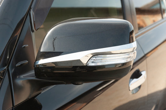 Mirror covers (2 pcs, chrome) for Toyota Land Cruiser Prado 150 2009-2023 - image 1