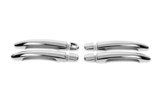 Chrome Door Handle Covers (4 pcs, Stainless Steel) for Fiat Bravo 2008-2016 - image 1