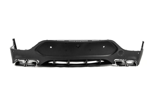 Rear Diffuser with Tips Silver (AMG63 Design) for Mercedes GLC coupe C253 2016-2023 - image 2