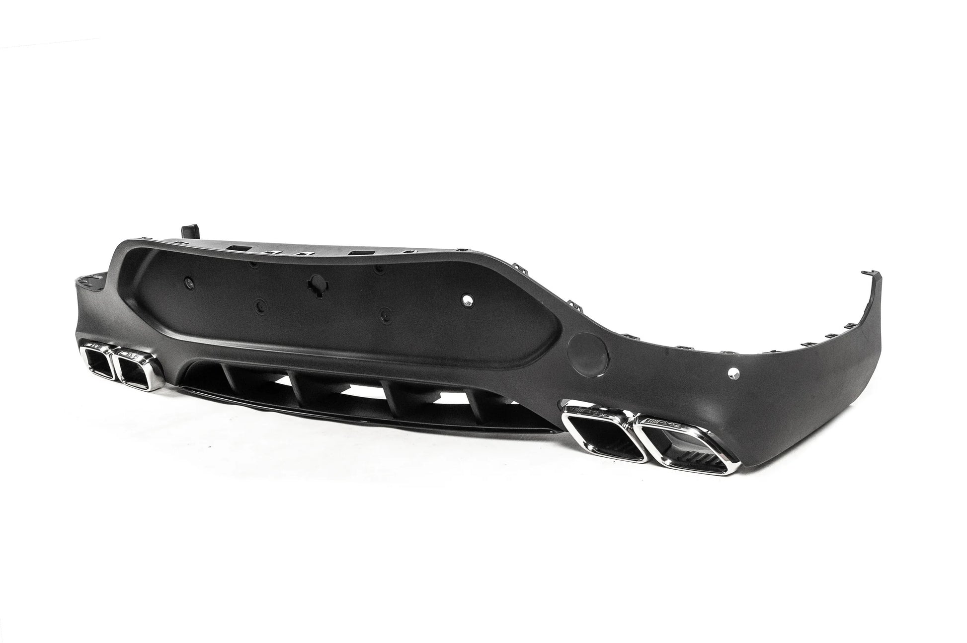 Rear Diffuser with Tips Silver (AMG63 Design) for Mercedes GLC coupe C253 2016-2023 - image 3
