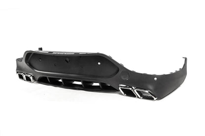 Rear Diffuser with Tips Silver (AMG63 Design) for Mercedes GLC coupe C253 2016-2023 - image 3