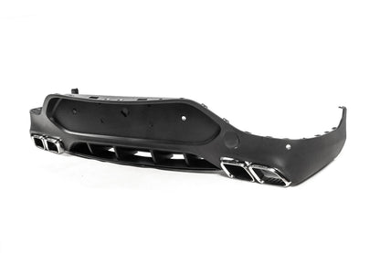 Rear diffuser with Silver inserts (AMG63 Design) for Mercedes GLC coupe C253 - image 3