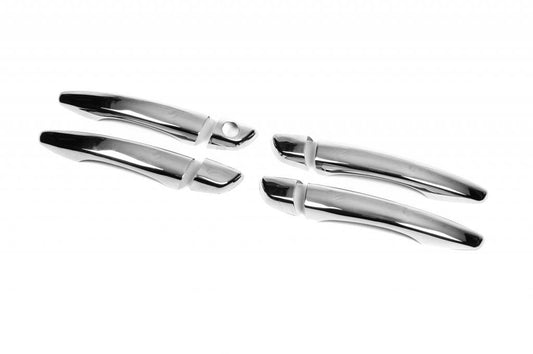 OmsaLine handle covers (4 pcs., stainless steel) for Citroen C-3 2016-2023 - Reelken Auto
