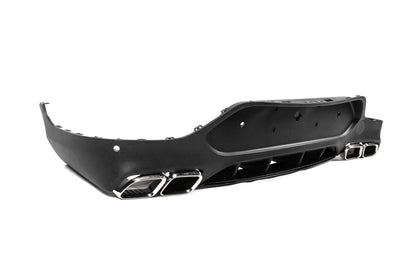 Rear diffuser with Silver inserts (AMG63 Design) for Mercedes GLC coupe C253 - image 5