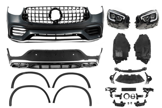 The restyling kit in the GLC63 of 2022 for Mercedes GLC coupe C253 - image 2