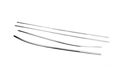 Edging of glass (4 pieces, stainless steel.) for Kia Venga - Reelken Auto