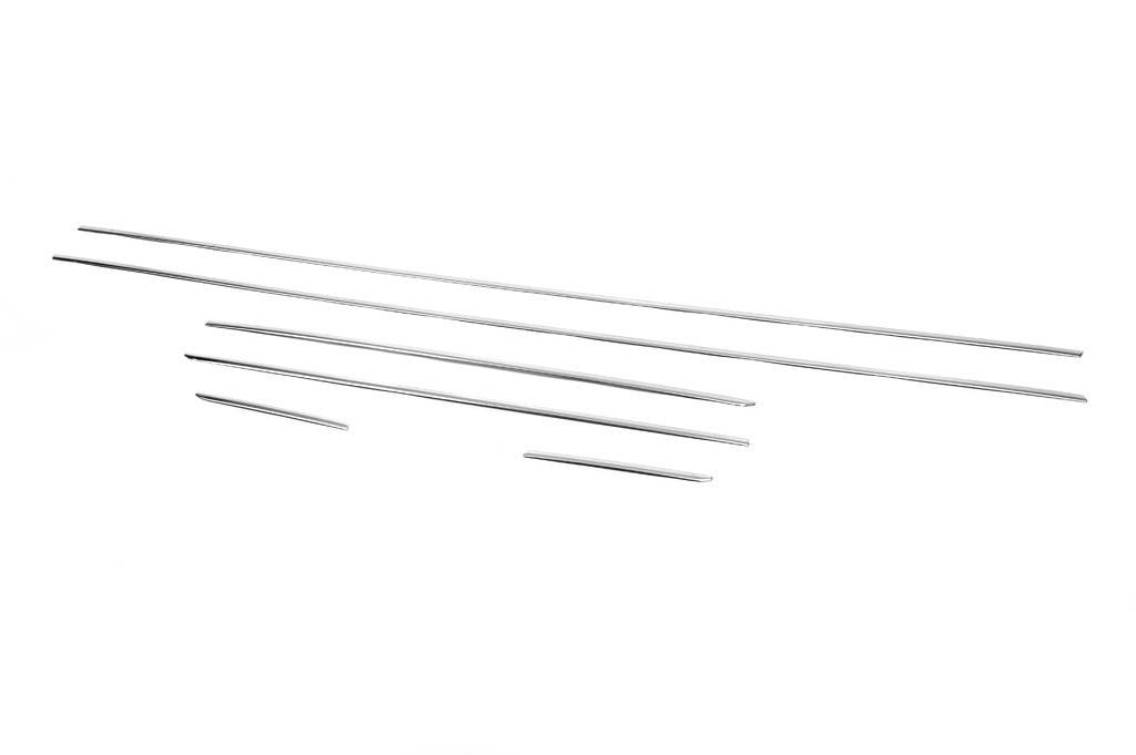 Window edging (stainless) for Kia Rio 2012-2017 - Reelken Auto