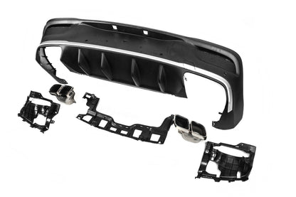 Rear diffuser with exhaust tips (GLE63 design) for Mercedes GLE coupe C167 2019- - image 2
