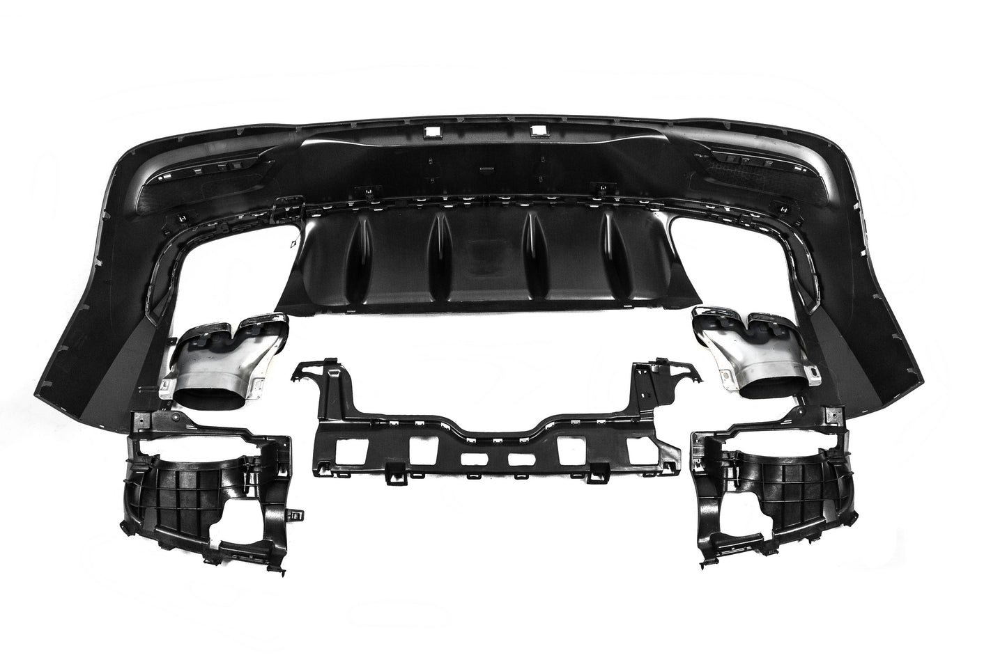 Rear diffuser with exhaust tips (GLE63 design) for Mercedes GLE coupe C167 2019- - image 4