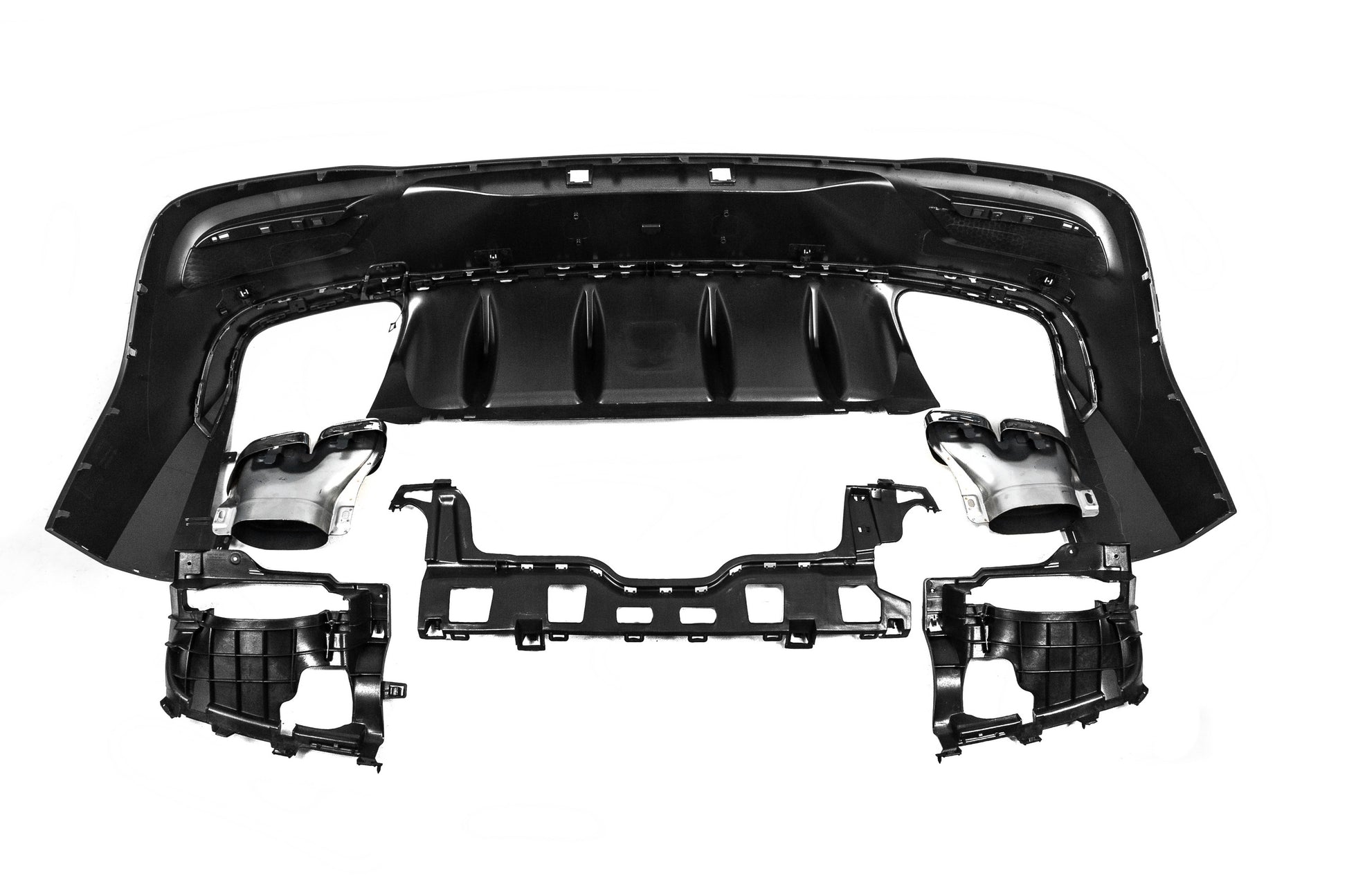 Rear diffuser with exhaust tips (GLE63 design) for Mercedes GLE coupe C167 2019- - image 4