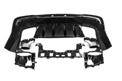 Rear diffuser with exhaust tips (GLE63 design) for Mercedes GLE coupe C167 2019- - image 4