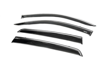 Window deflectors with chrome trim (4 pcs, Niken) for Toyota Hilux 2015- - image 10