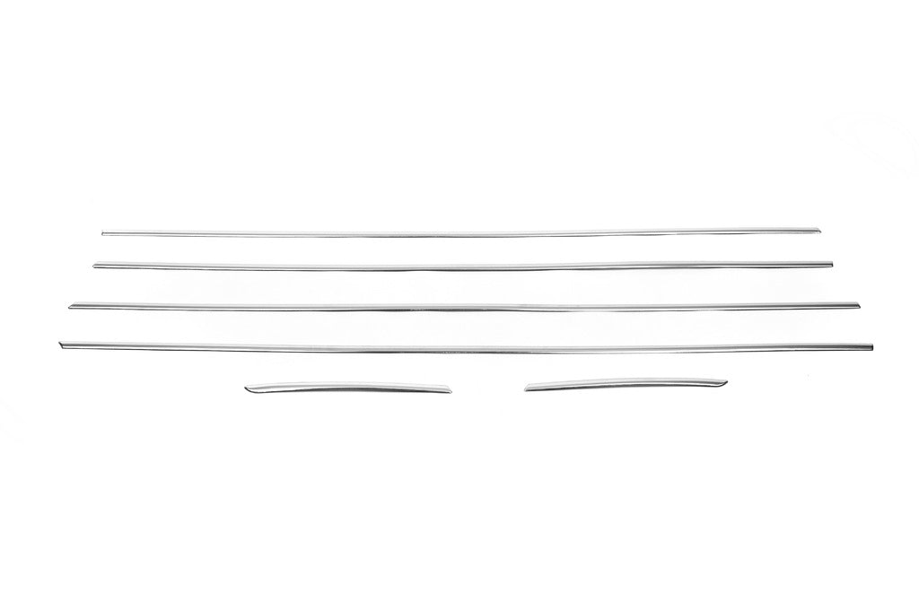 Lower window trims stainless steel (6 pcs) for Hyundai I-20 2014-2020 - image 3