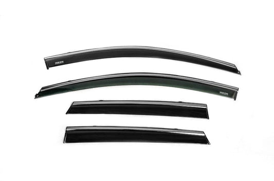 Window vents with chrome (4 PCs, Niken) for Hyundai I-30 2017↗ - Reelken Auto
