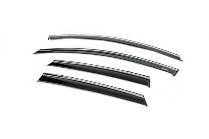 Window deflectors with chrome trim (4 pcs, Niken) for Hyundai I-30 2017- - image 2