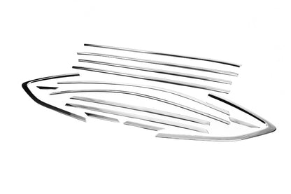 Full window trim set (14 pcs, stainless steel) for Hyundai Tucson TL 2016-2021 - image 3