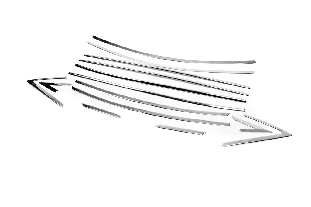 Full Set Window Trim Chrome Covers (14 pcs, Stainless Steel) for Hyundai Accent 2011-2017 - image 3