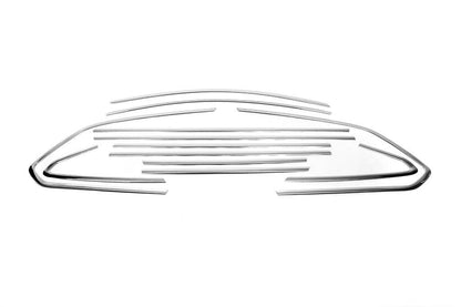 Full glass bezel (Sport Tourer, 12 pieces, stainless steel) for Opel Astra J 2009-2015 - Reelken Auto