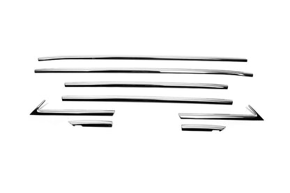 The lower moldings of glass OmsaLine (8 PCs, stainless.) for Opel Crossland X - image 1