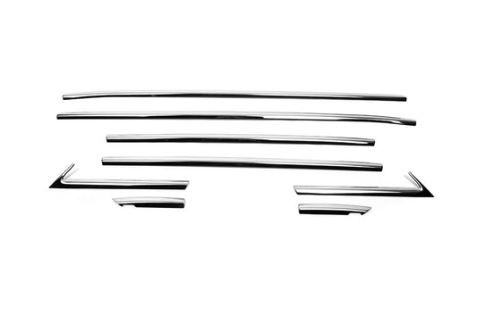 The lower moldings of glass OmsaLine (8 PCs, stainless.) for Opel Crossland X - image 1
