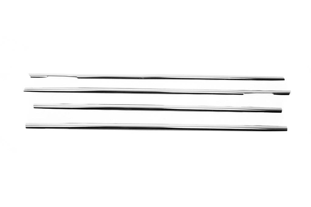 The outer edging of the glass (4 pieces, stainless steel) for Opel Meriva 2002-2010 - Reelken Auto