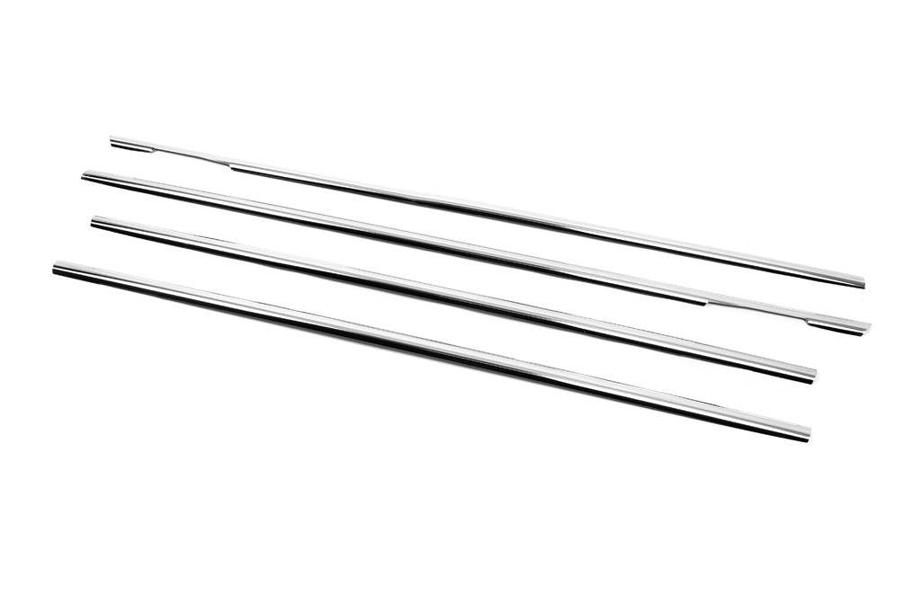 The outer edging of the glass (4 pieces, stainless steel) for Opel Meriva 2002-2010 - Reelken Auto
