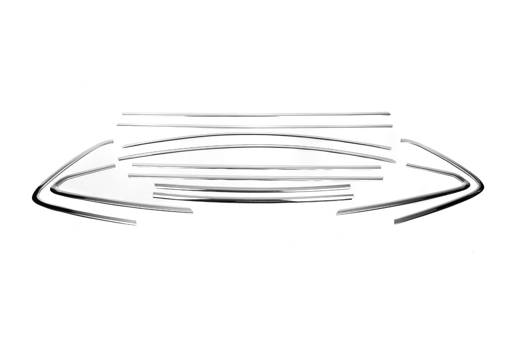 Full Window Trim (HB, 12 pcs, Stainless Steel) for Opel Astra J 2009-2015 - image 2