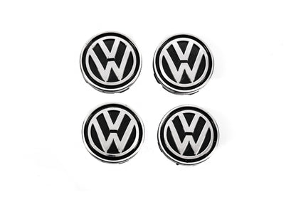 Wheel center caps 60/55mm vw6055kolp (4 pcs) for Volkswagen - image 1