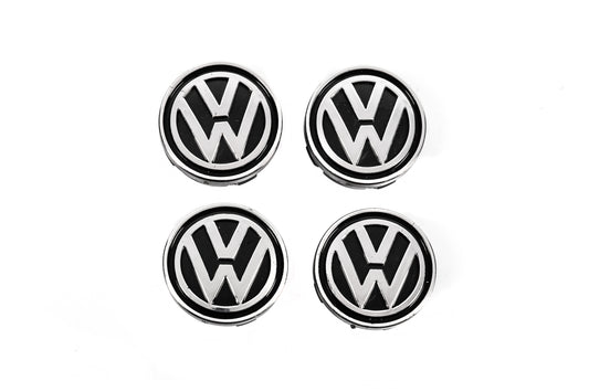 Wheel center caps 60/55mm vw6055kolp (4 pcs) for Volkswagen - image 1