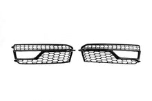 RS-Style fog light grilles (Sport, 2011-2015, 2 pcs, Black) for Audi A5 2007-2015 - image 2
