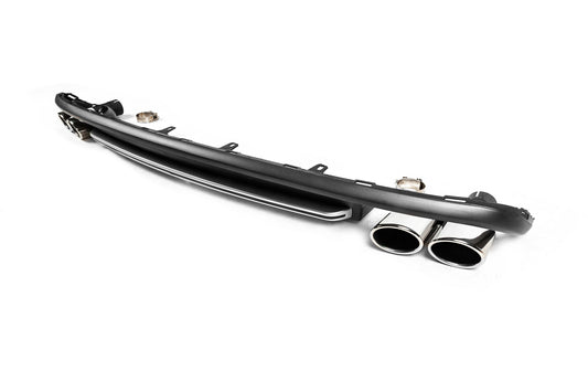 Rear Diffuser with Exhaust Tips RS-Style V-2 (2011-2014) for Audi A6 C7 2011-2017 - image 1