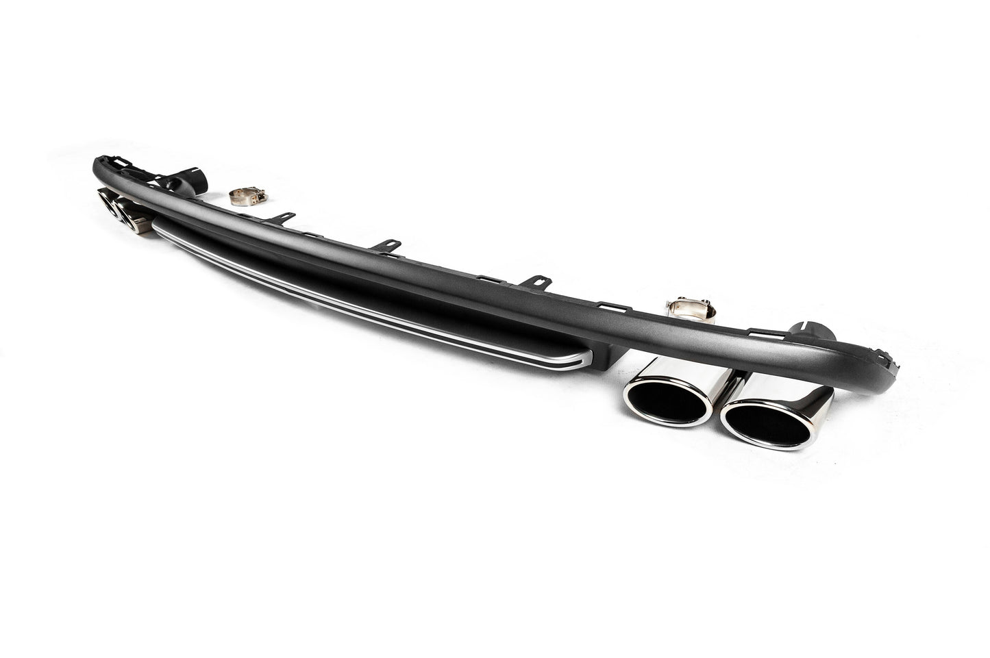 Rear Diffuser with Exhaust Tips RS-Style V-2 (2011-2014) for Audi A6 C7 2011-2017 - image 1