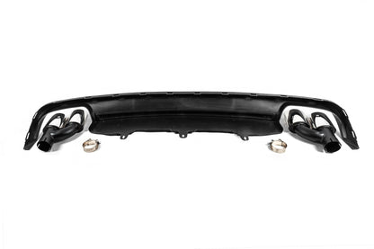 Rear diffuser with RS-Style V-2 nozzles (2011-2014) for Audi A6 C7 2011-2017 - image 7