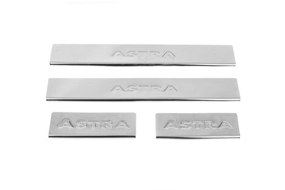 Door Sill Protectors Carmos V2 (4 pcs, Stainless Steel) for Opel Astra H 2004-2013 - image 2