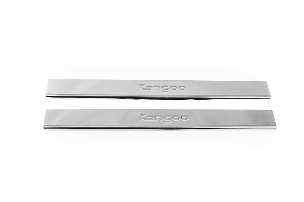 Stainless Steel Door Sill Protectors Carmos V2 (2 pcs) for Renault Kangoo 2008-2020 - image 2
